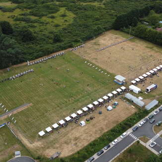 Photo aérienne du Championnat de France 2024